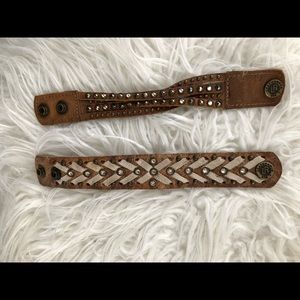 Leatherock brand Genuine leather bracelets from Buckle